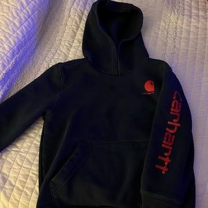 Navy Carhartt Hoodie boys 7